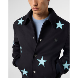 PHILIPP PLEIN Wool Coster Jacket Cocco Stars