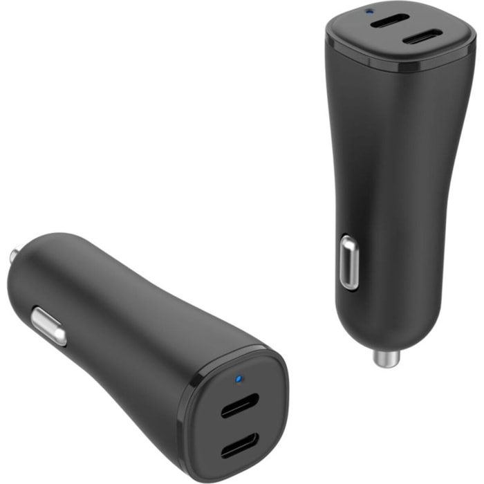 Chargeur allume cigare ESSENTIELB 40W 2x USB-C noir