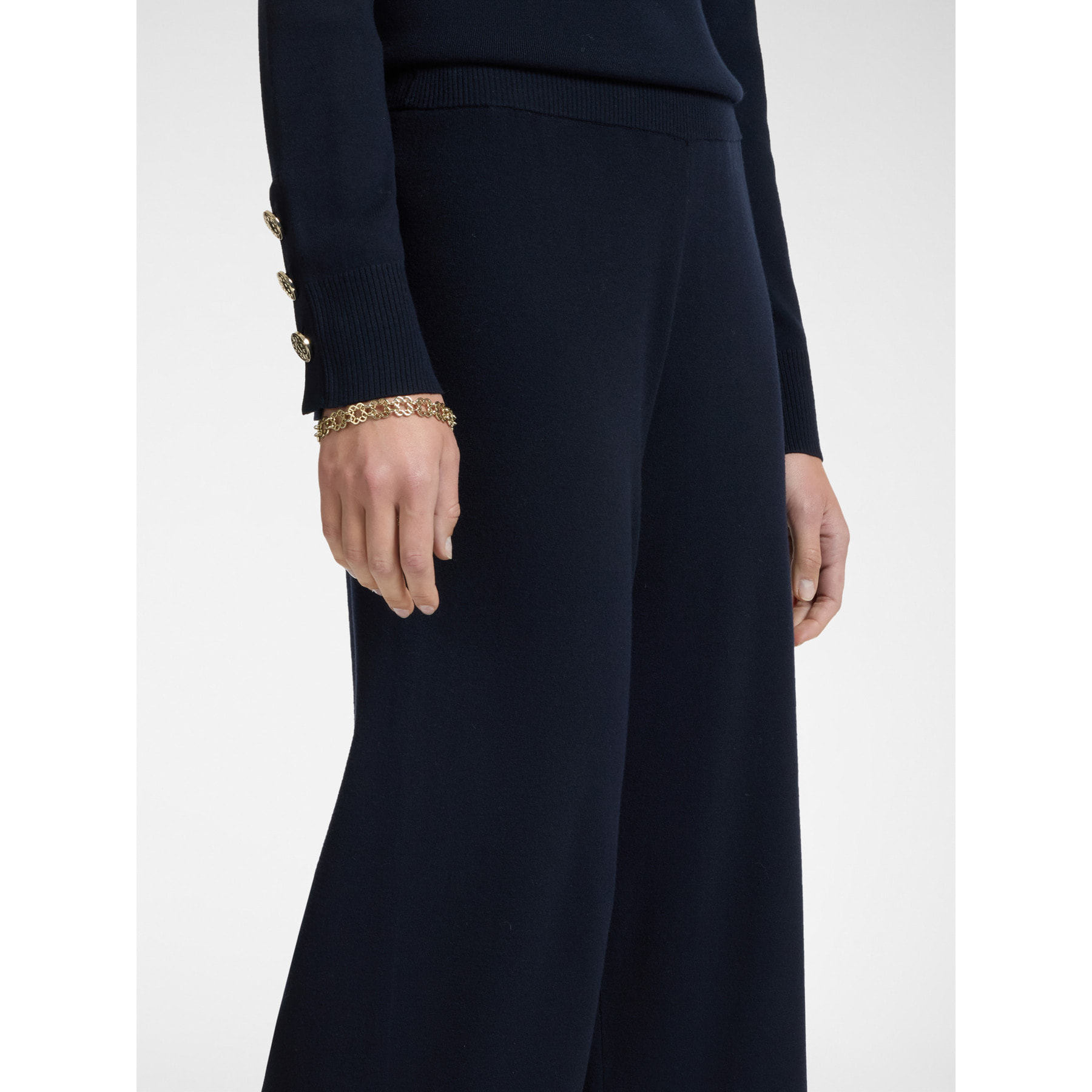 Elena Mirò - Pantaloni in tricot - Blu