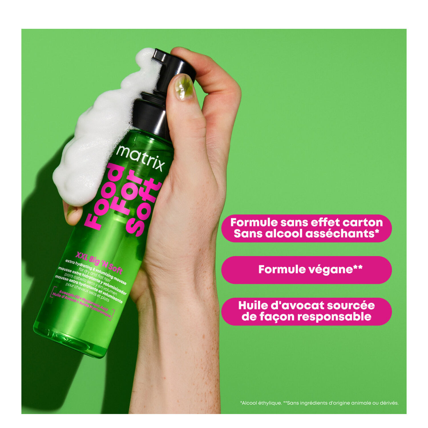 Food For Soft - Mousse Extra Hydratante et Volumisante XXL Big'n Soft 200ml