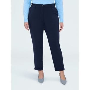 Fiorella Rubino - Pantaloni Ballon in tessuto stretch - Blu