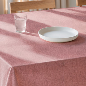 Nappe jacquard unie antitache INDRA ROSA