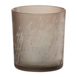 J-Line photophore Herbe - verre - beige - small - 4 pcs