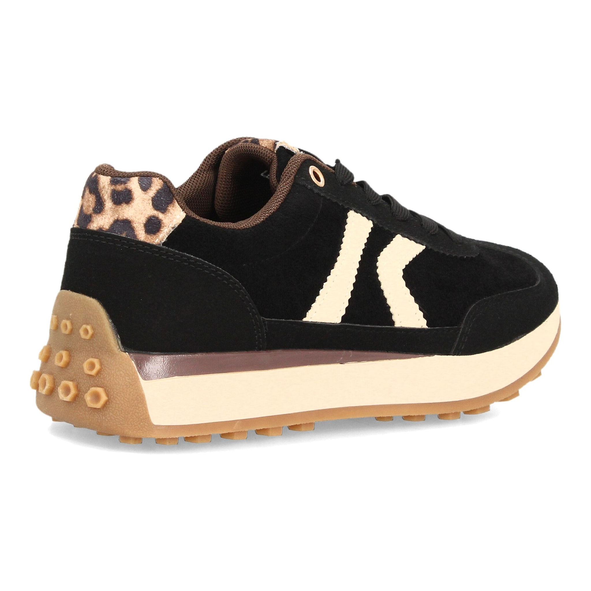 Zapatillas casual retro con cordones para mujer