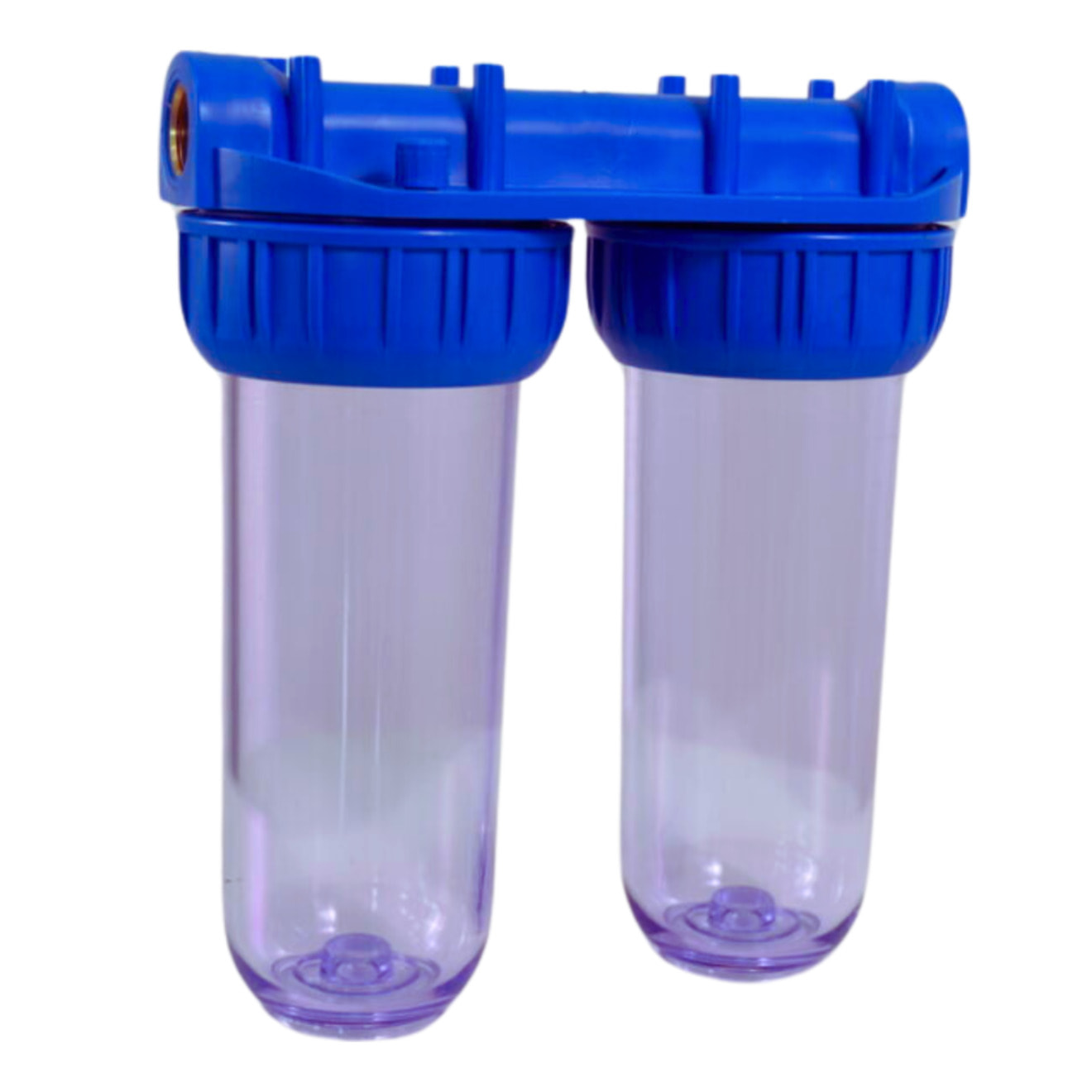 Double filtre transparent 1", pour un traitement de l'eau deux fois plus efficace (SATHF1D)
