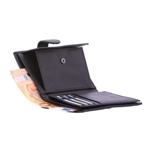 Portafoglio da uomo in vera pelle - Modello False - Casual - 9.0 x 12.5 x 2.0 cm