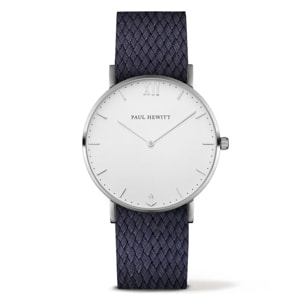 Reloj Paul Hewitt PH-SA-S-ST-W-17S Unisex Analogico Cuarzo con Correa de Nylon