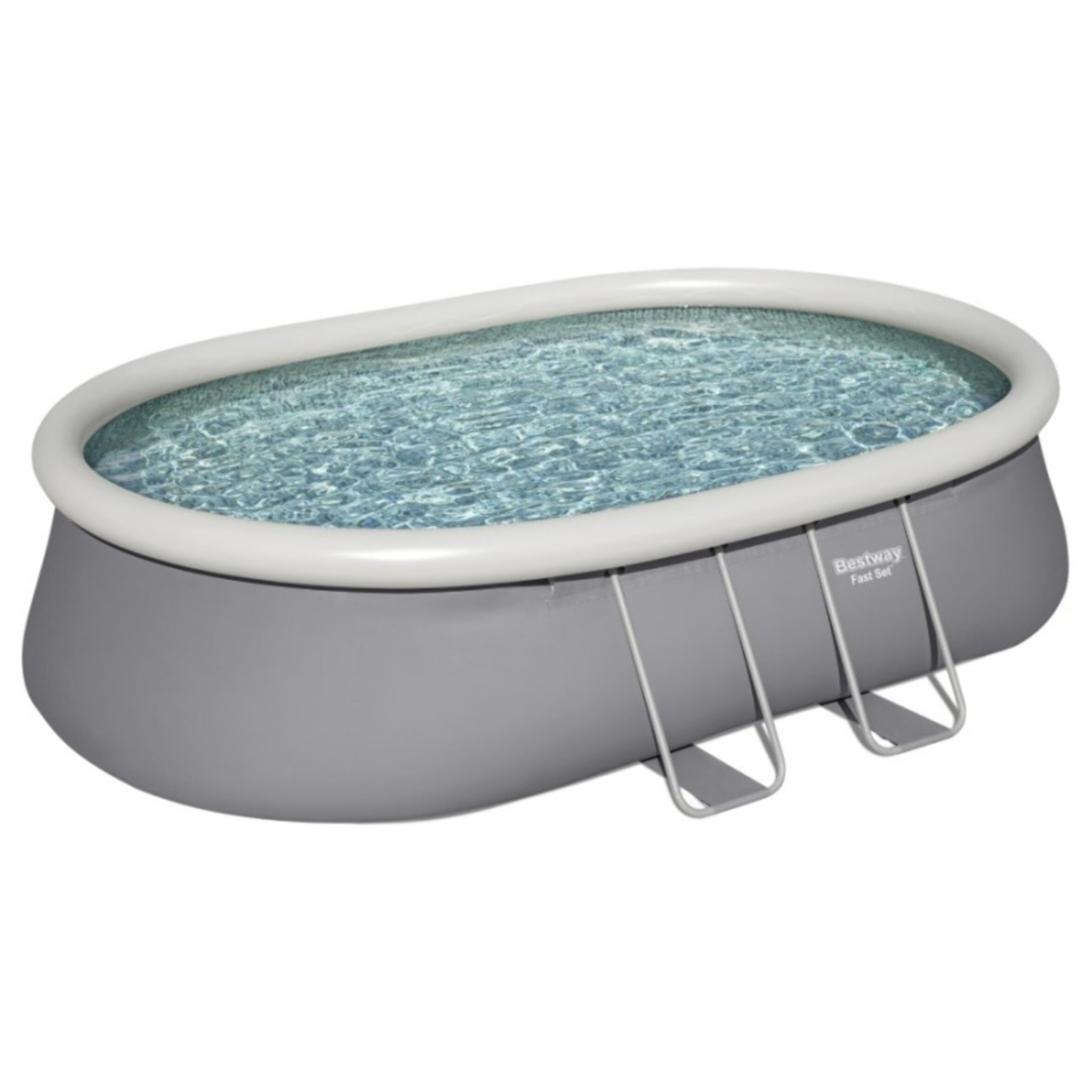 Bestway Piscine autoportante Ovale Fast Set 549 x 366 x 122 cm - Filtration incluse