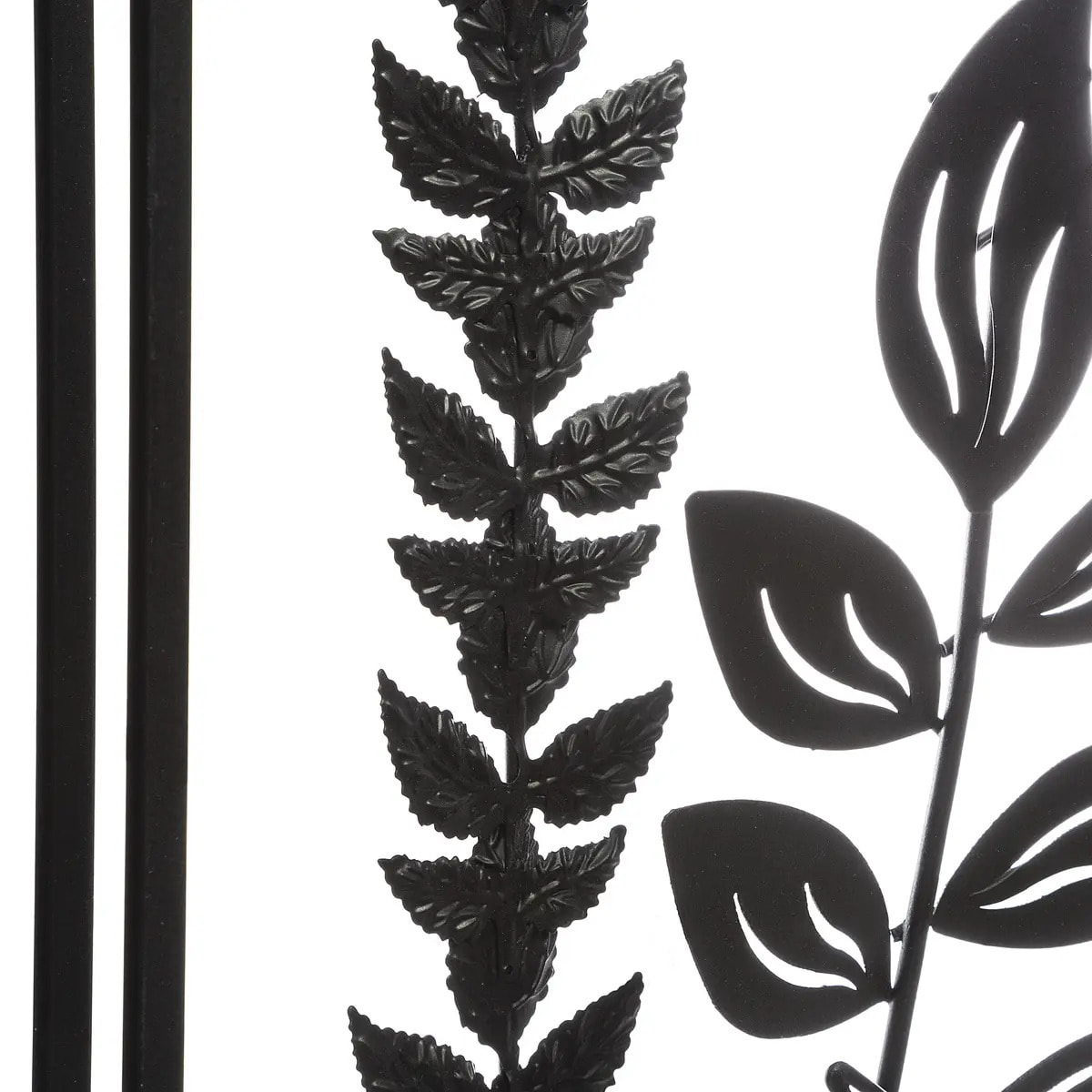 Déco murale "Feuilles" métal 40x40cm