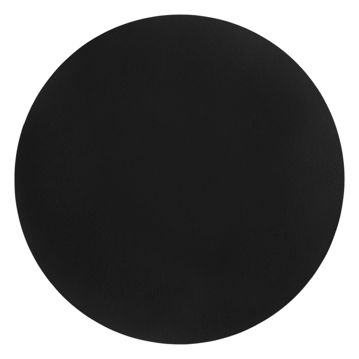 Set de table rond uni - Noir