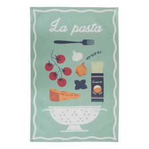 Lot de 3 torchons Della pasta 70x45cm en coton