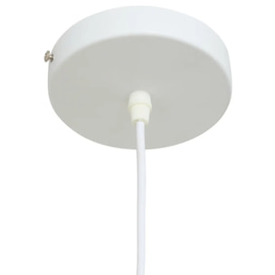 Suspension Nika ronde D.45cm blanc