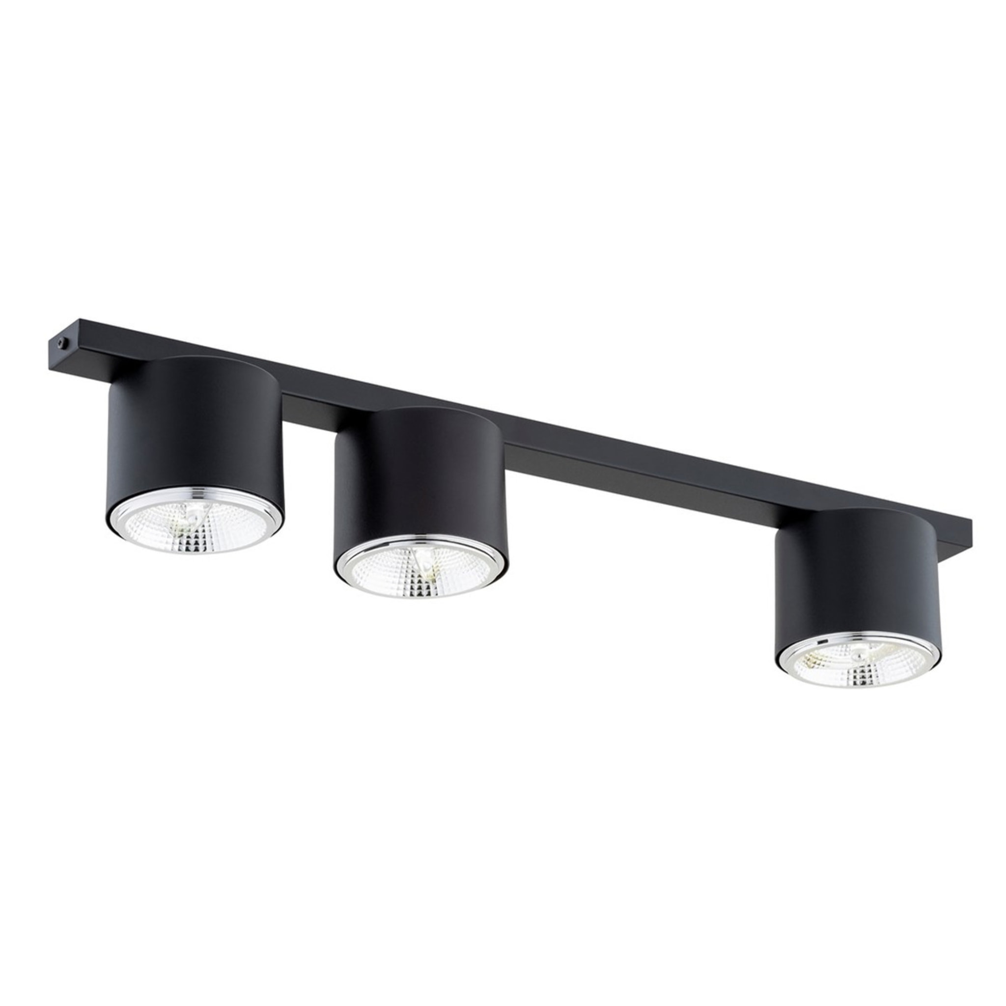 Faretto da soffitto Nano in acciaio nero