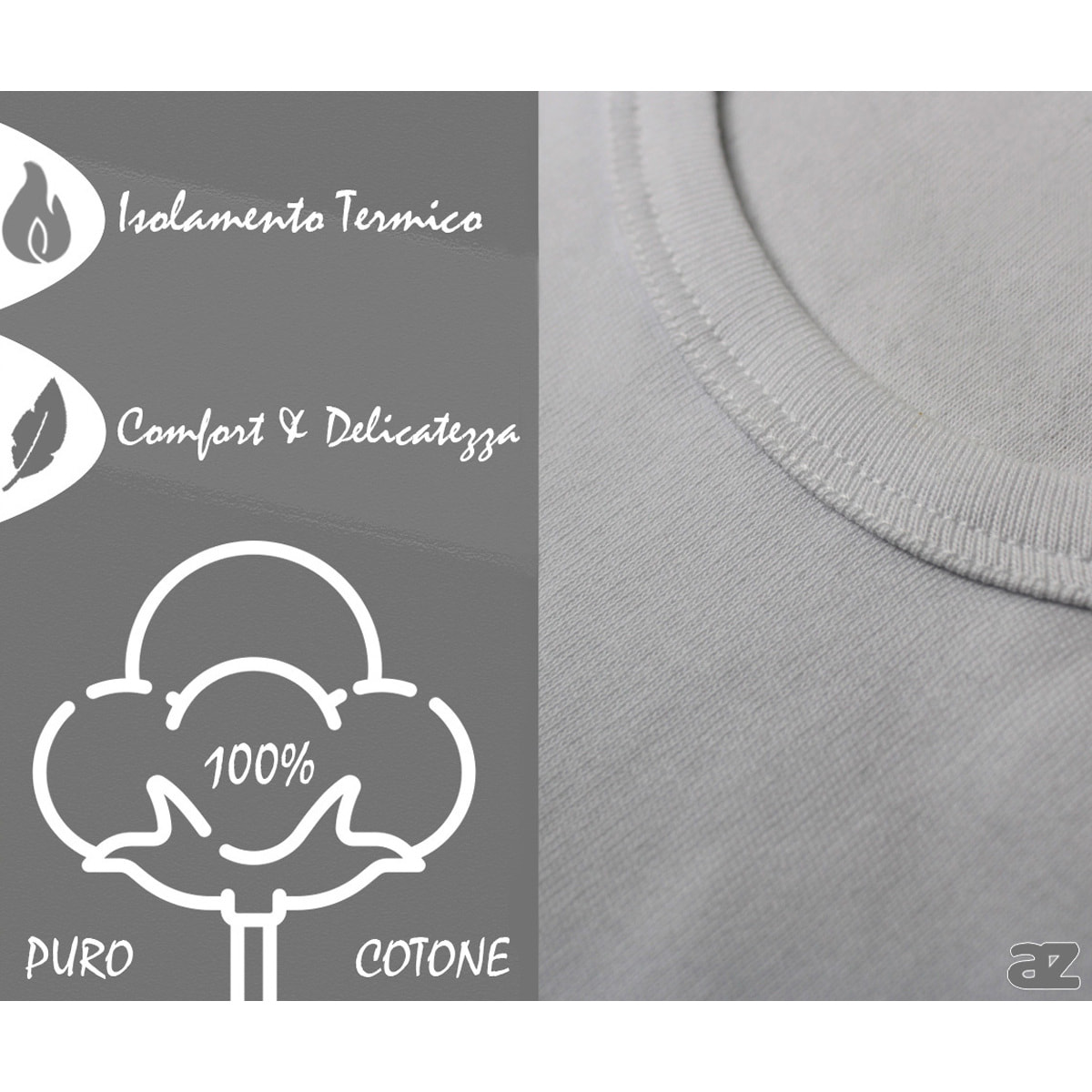 2 Maglie Termiche Uomo Manica Corta Girocollo 100% Cotone De Fonseca, Art. DEFTGU130, Nero