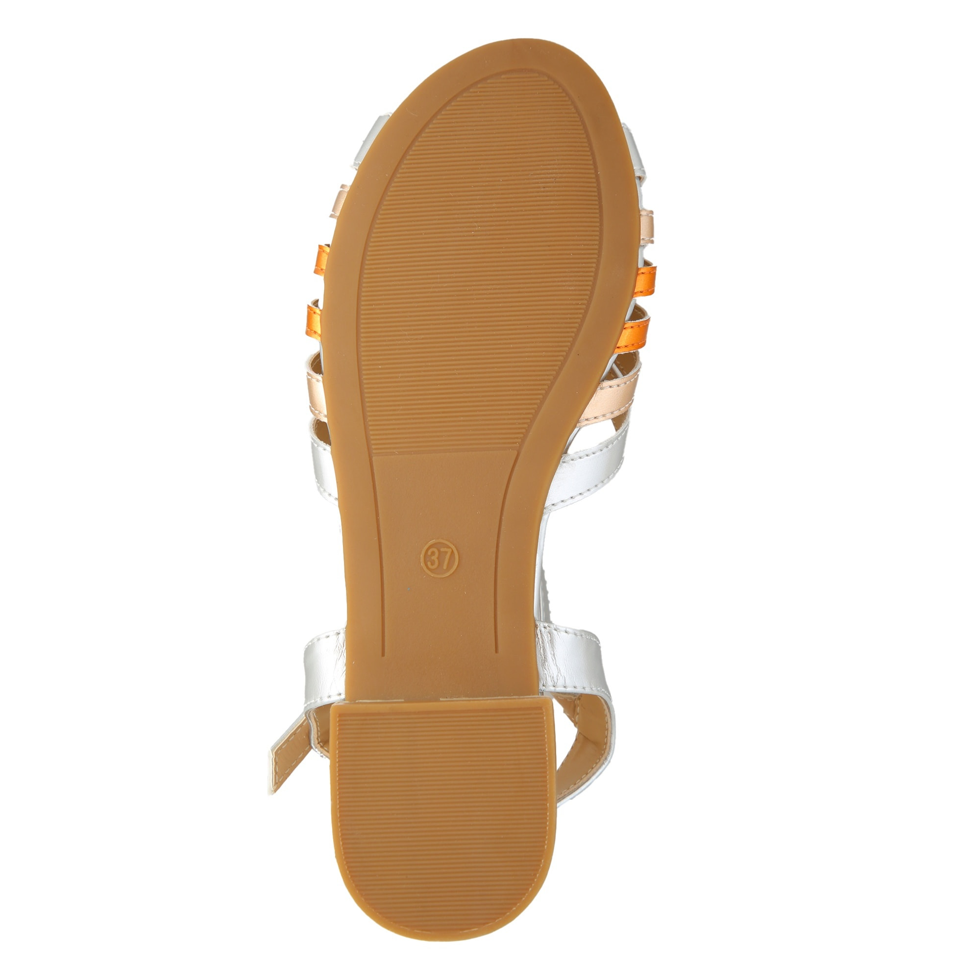 Sandali bassi con fasce multicolore