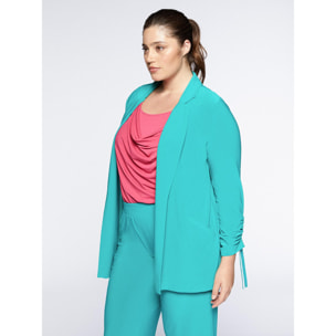 Fiorella Rubino - Blazer in jersey - Verde acqua