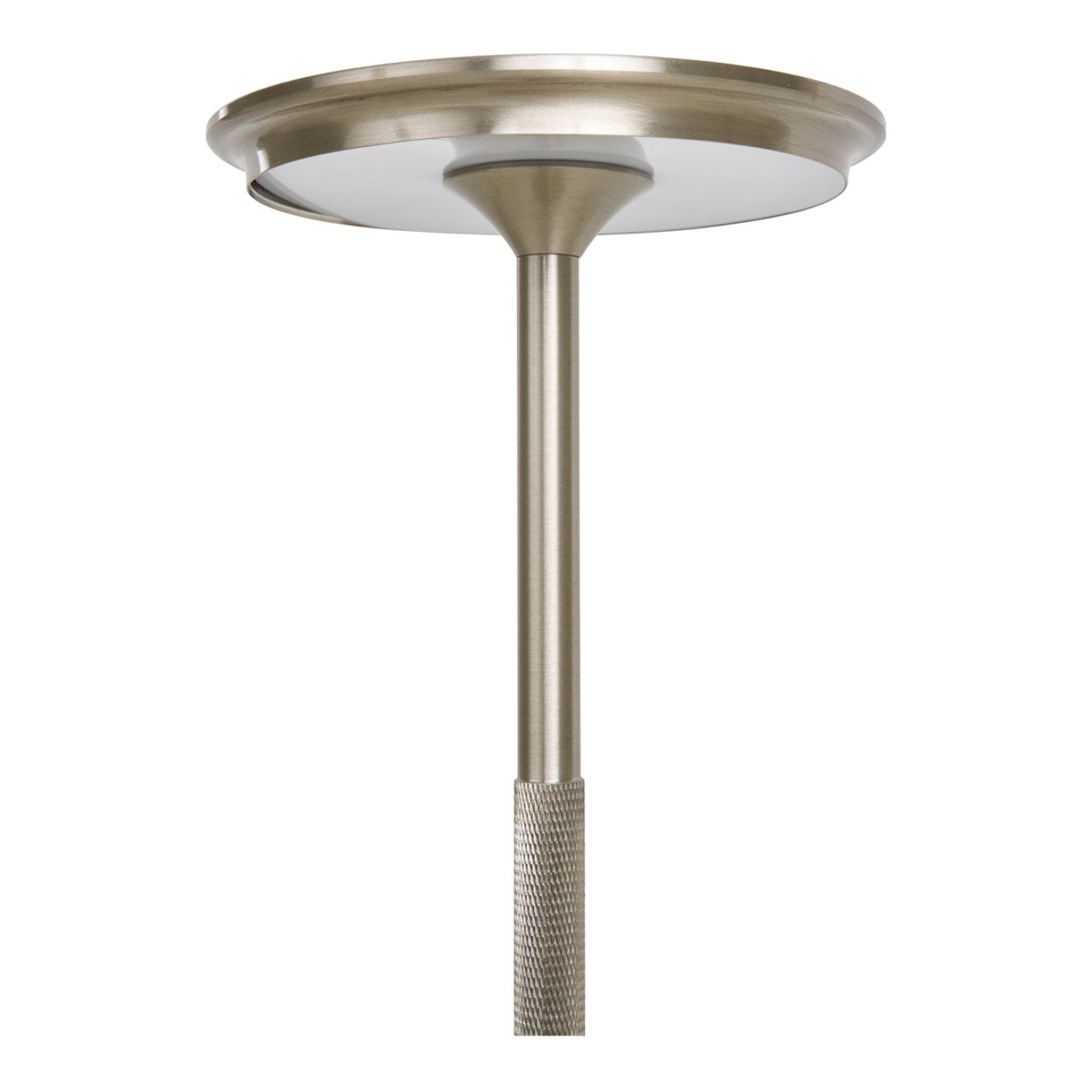 Lampada da tavolo Lyneham ricaricabile in alluminio argento