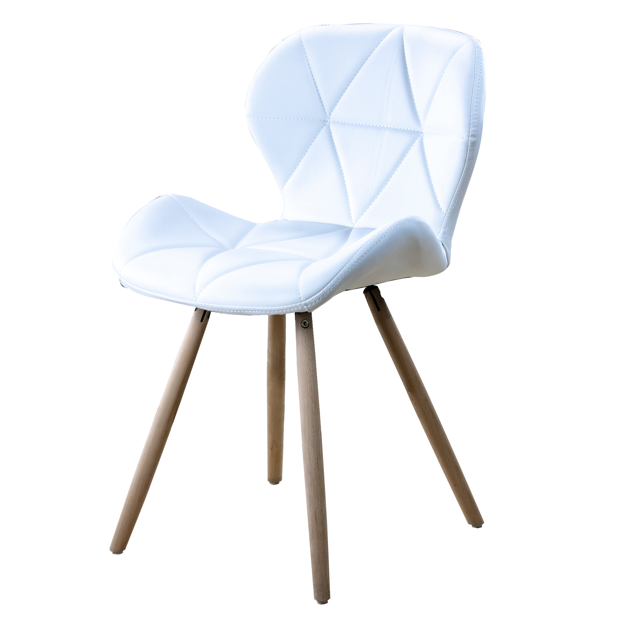 Silla Estocolmo Quilted White