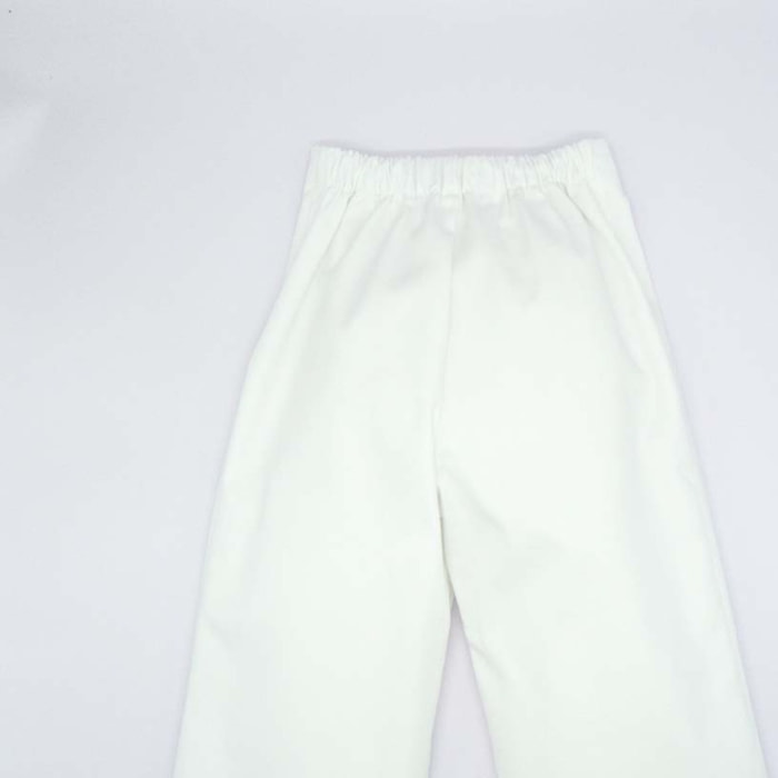 PANTALÓN CON CINTURON SARGA BLANCO