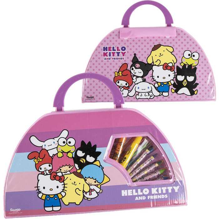 Set Papelería Coloreable 50 Piezas Hello Kitty
