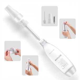 Máquina portátil de 1000 ml para hacer agua con gas y bebidas carbonatadas.