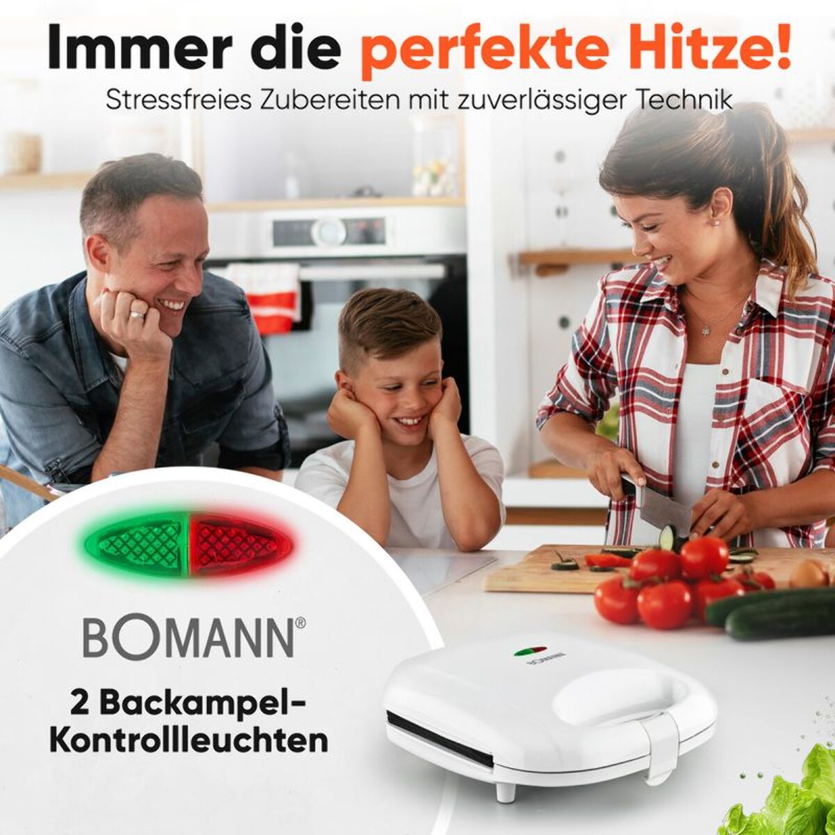 Appareil à Sandwich Croque-monsieur Blanc Bomann ST6073CB-Blanc