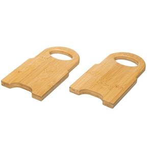 Étagère d'appoint 59x1cm sur pieds bambou