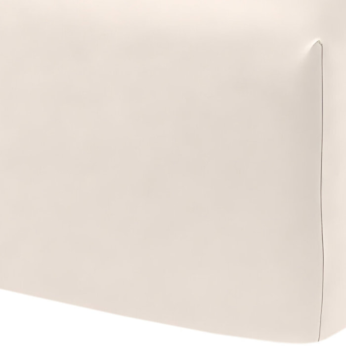 Drap Housse Microfibre Lavee - Bonnet 28cm Beige Sable