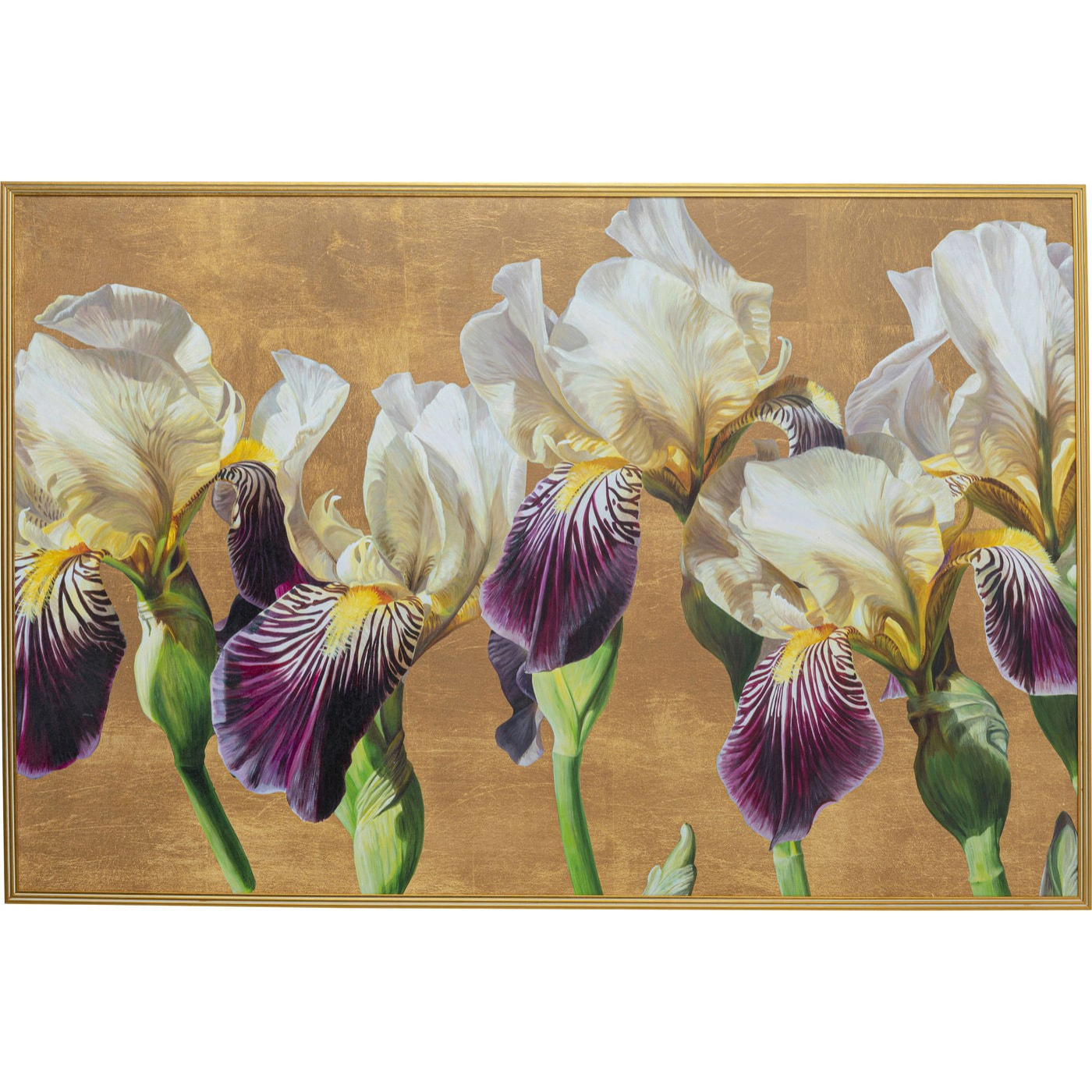 Tableau fleurs Iris 150x100cm Kare Design