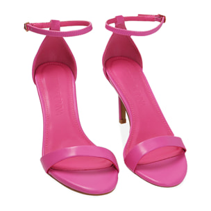 Sandali fucsia, tacco 8,5 cm