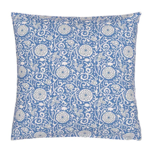 Taie d'oreiller imprimée en percale de coton, SHAQUI PORCELAIN, Bleu Porcelain