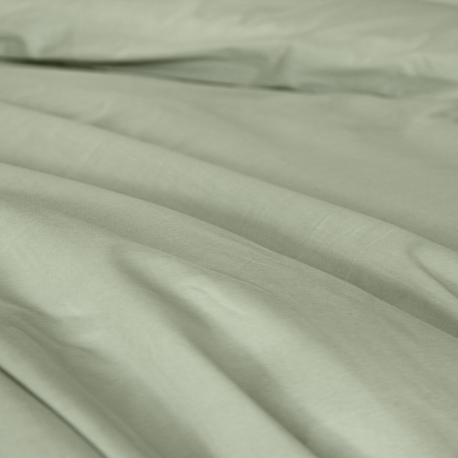 Parure housse de couette coton vert sauge