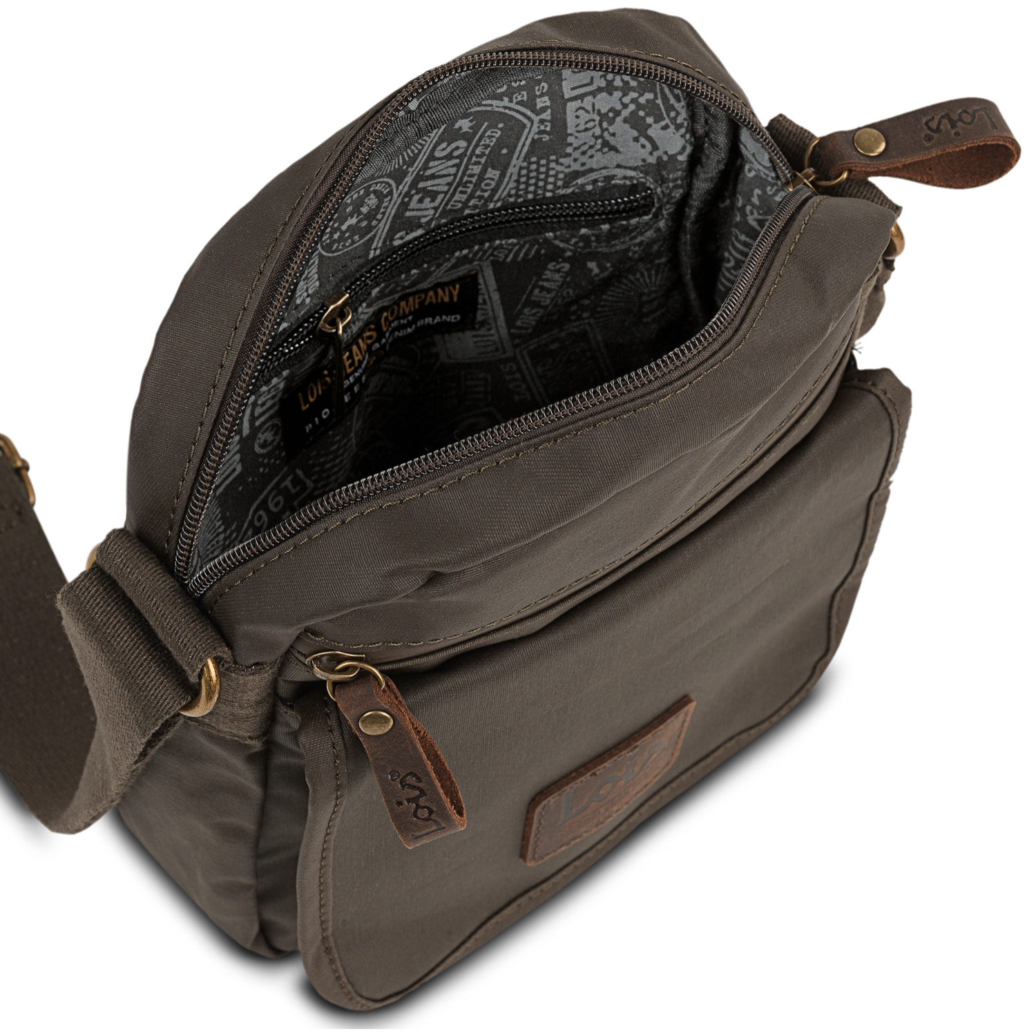 Bandolera Hombre Textil Lois Hubbard Marron