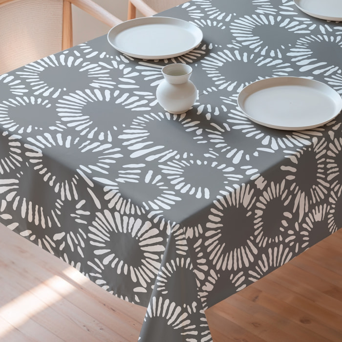 Nappe imprimée anti-tâches CHIARA GRIS