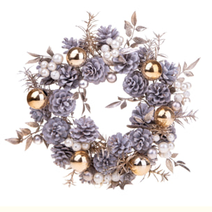 Corona natalizia - Pezzi 2 - 30xH11x30cm - Bianchi Dino SpA