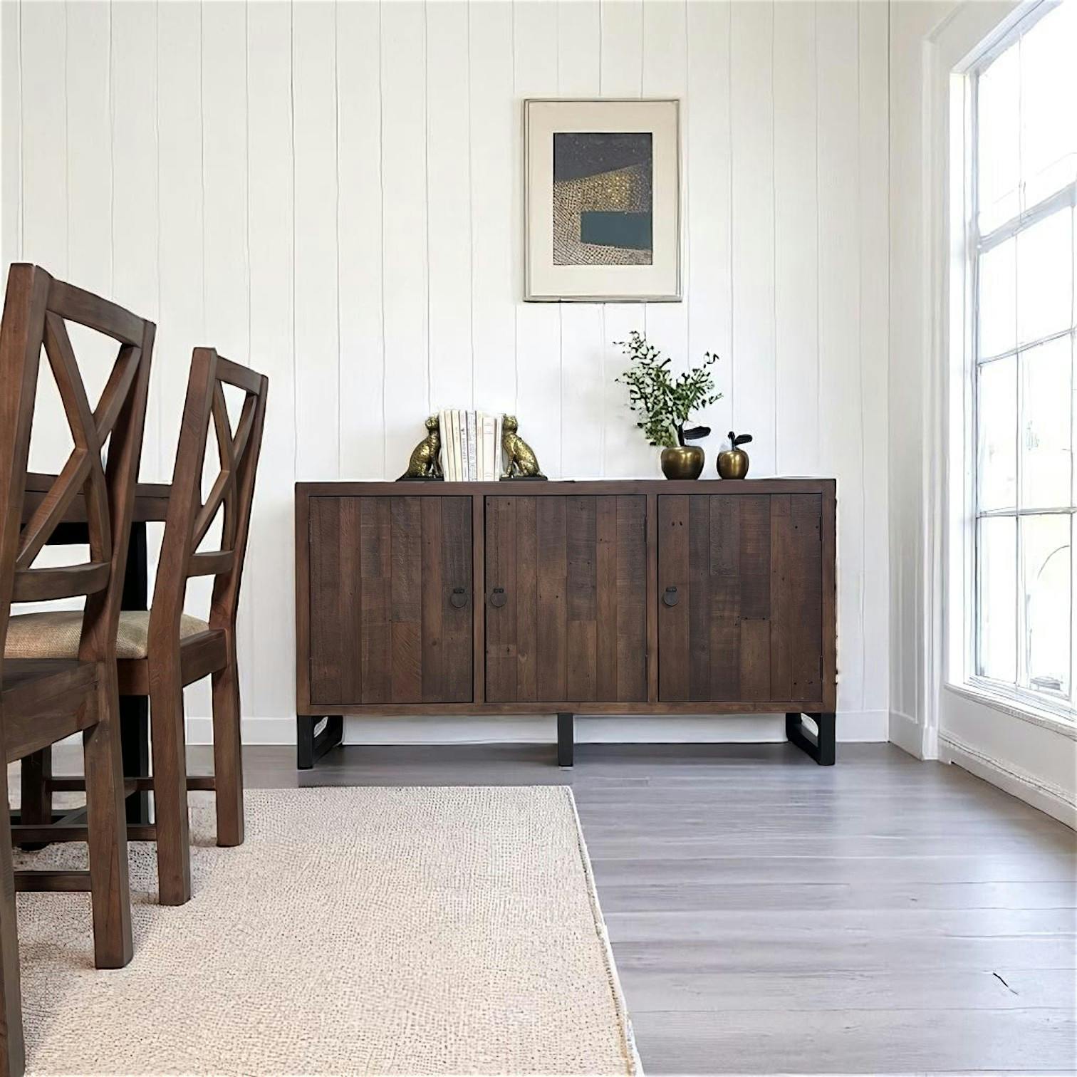 Buffet en bois recyclé 3 portes SAMOA