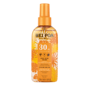 Huile Sèche Solaire SPF30 - Au Monoï et aux Extraits Végétaux Bio