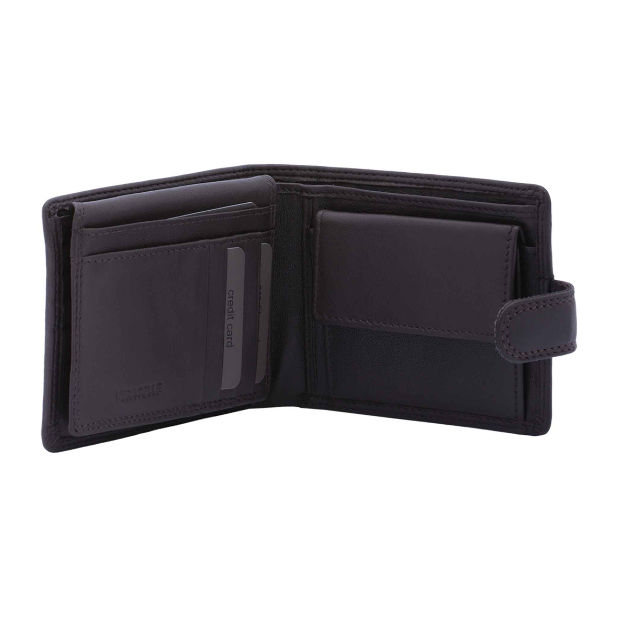 Portafoglio  da uomo In Vera pelle Made in Italy 12,5x9,5x3 cm