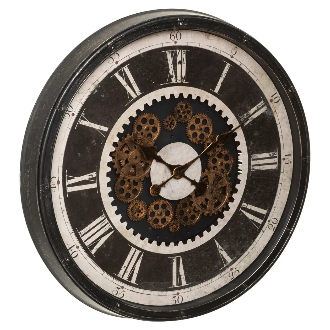Horloge "Charly" noir D76cm