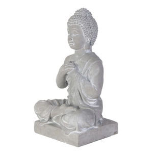 Bouddha Assis Ciment 27cm