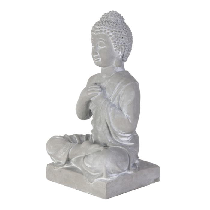 Bouddha Assis Ciment 27cm
