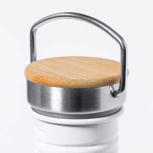 Bottiglia in alluminio da 750 ml dal design retrò con tappo a vite in acciaio inox