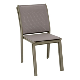 Chaise de jardin Essentia empilable noisette