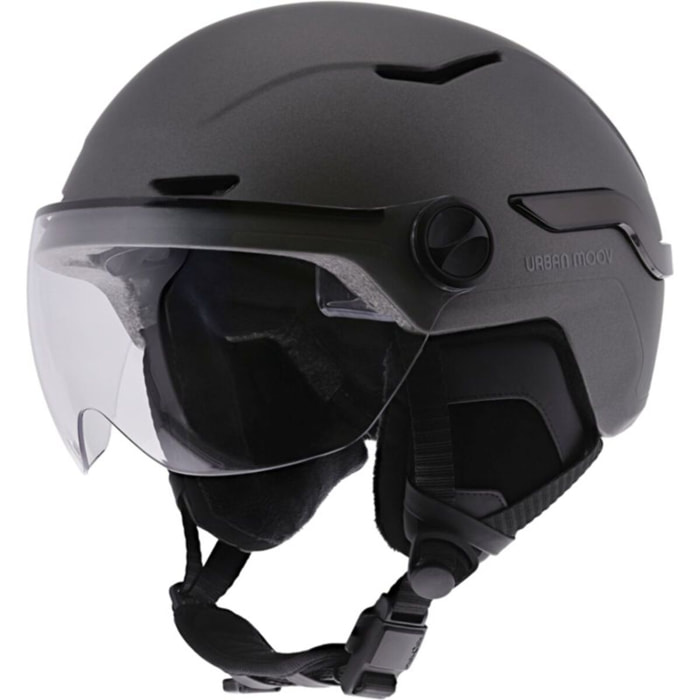 Casque TNB à LED feu de frein auto Taille M gris