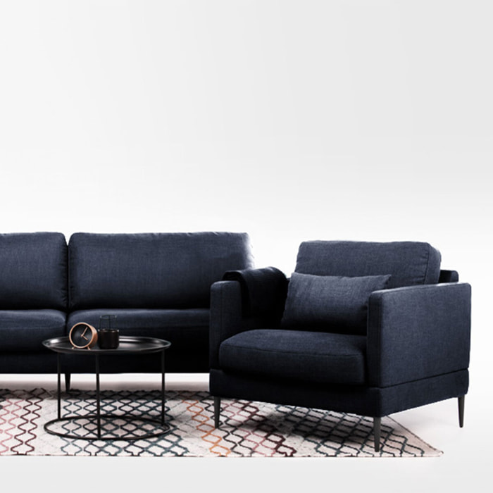 Fauteuil Tissu Splendido, 1 Place, Style Contemporain