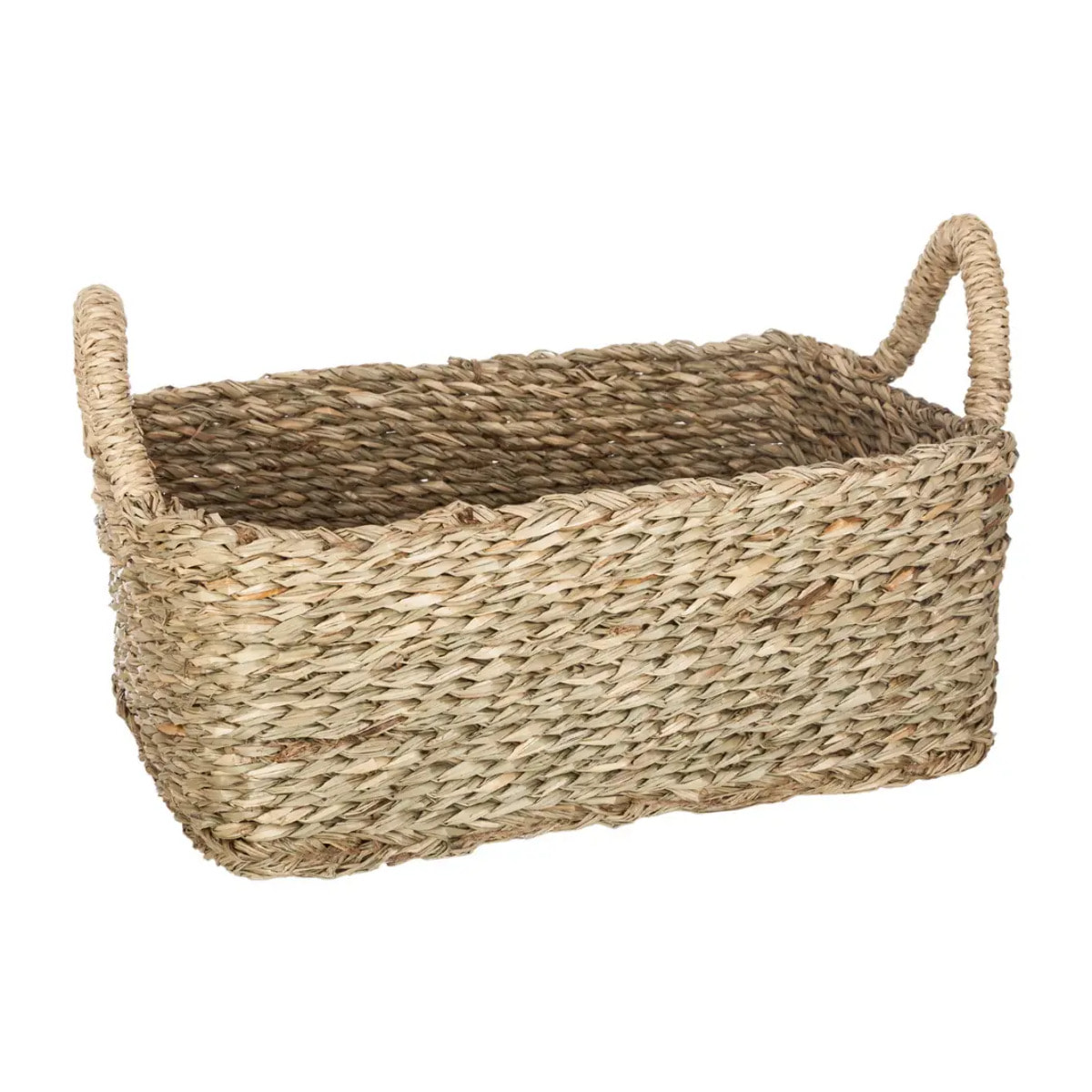 Set de 3 paniers rectangulaires roseau L29/37/43cm