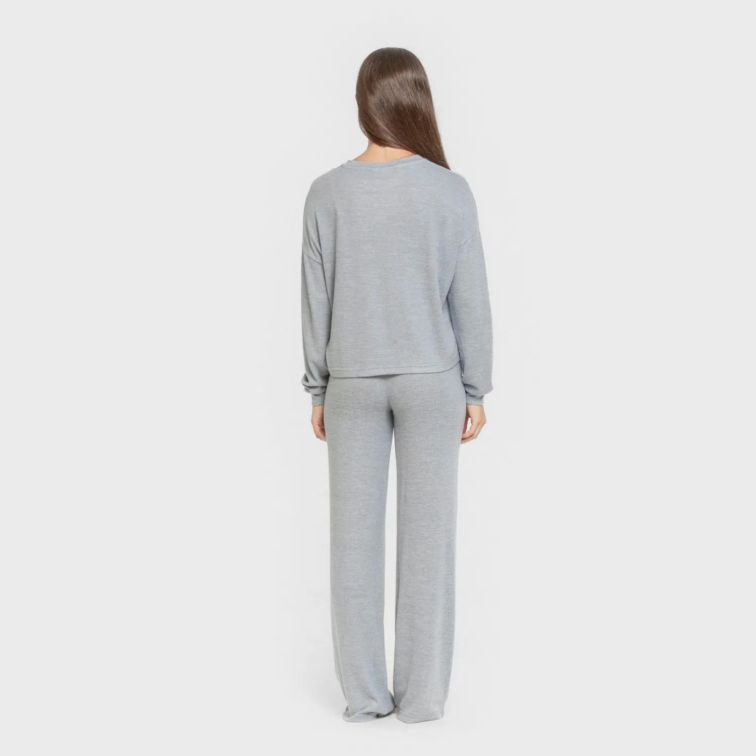 Pijama angorina liso índigo
