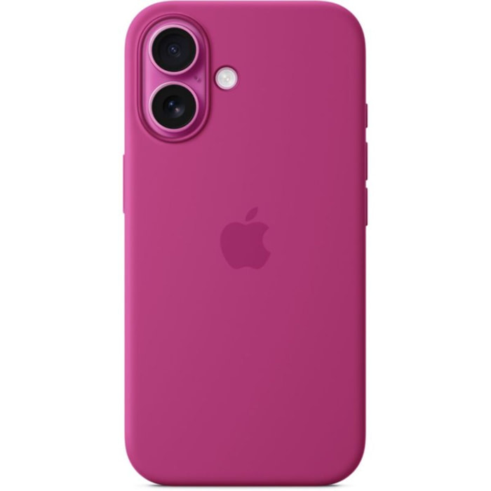 Coque APPLE iPhone 16 MagSafe Fuchsia silicone