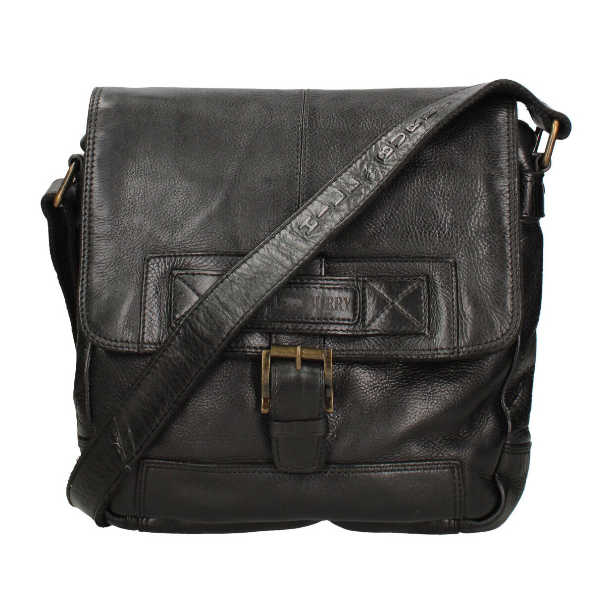 Borsa a tracolla  da uomo In Vera pelle Made in Italy 26x31x8 cm