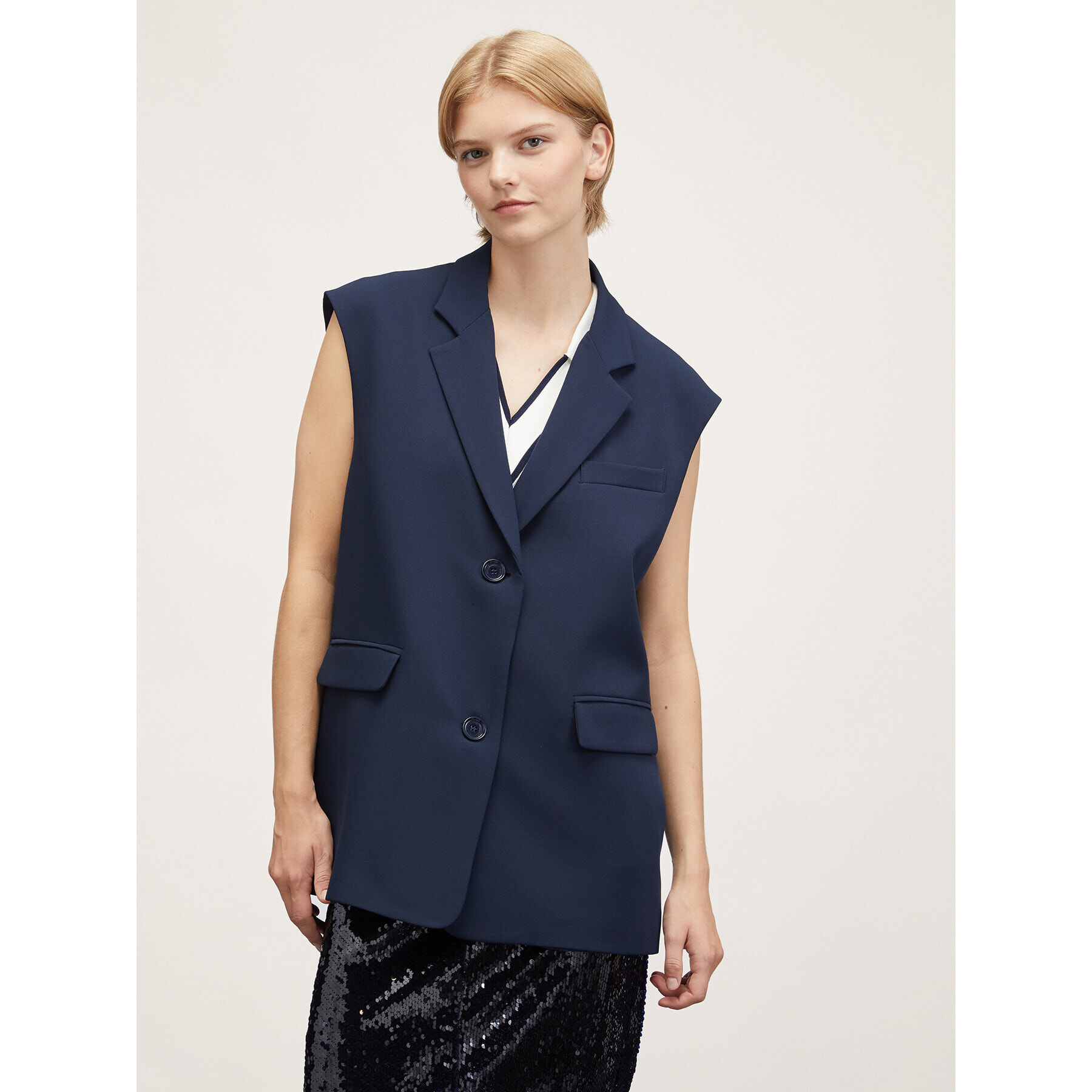 Motivi - Gilet over - Blu